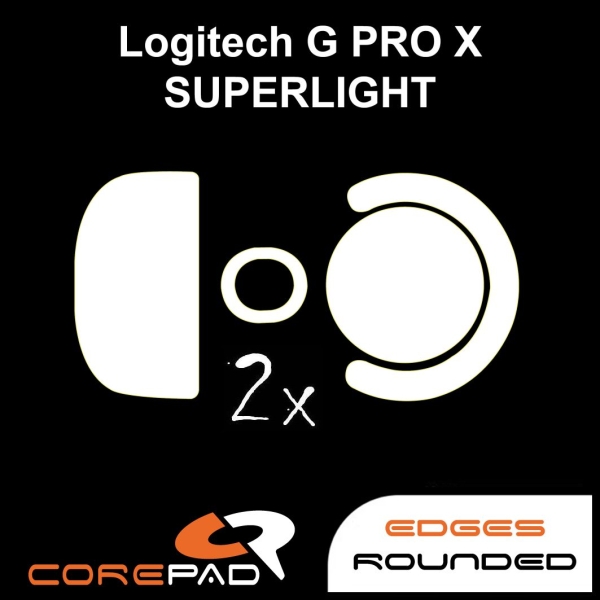 Hyperglides Hypergleits Hypergleids Corepad Skatez Logitech G PRO X SUPERLIGHT Wireless V2